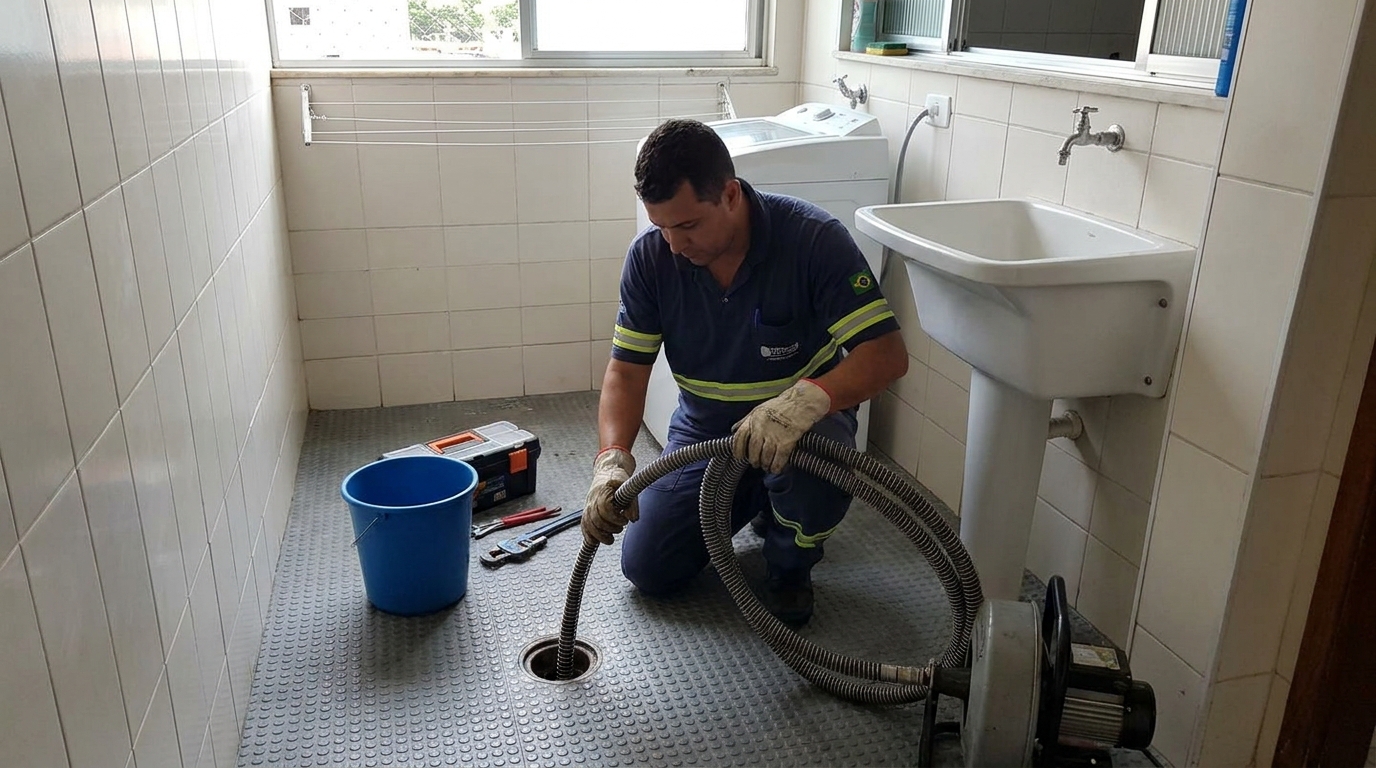 Desentupimento de ralo residencial em Osasco‑SP