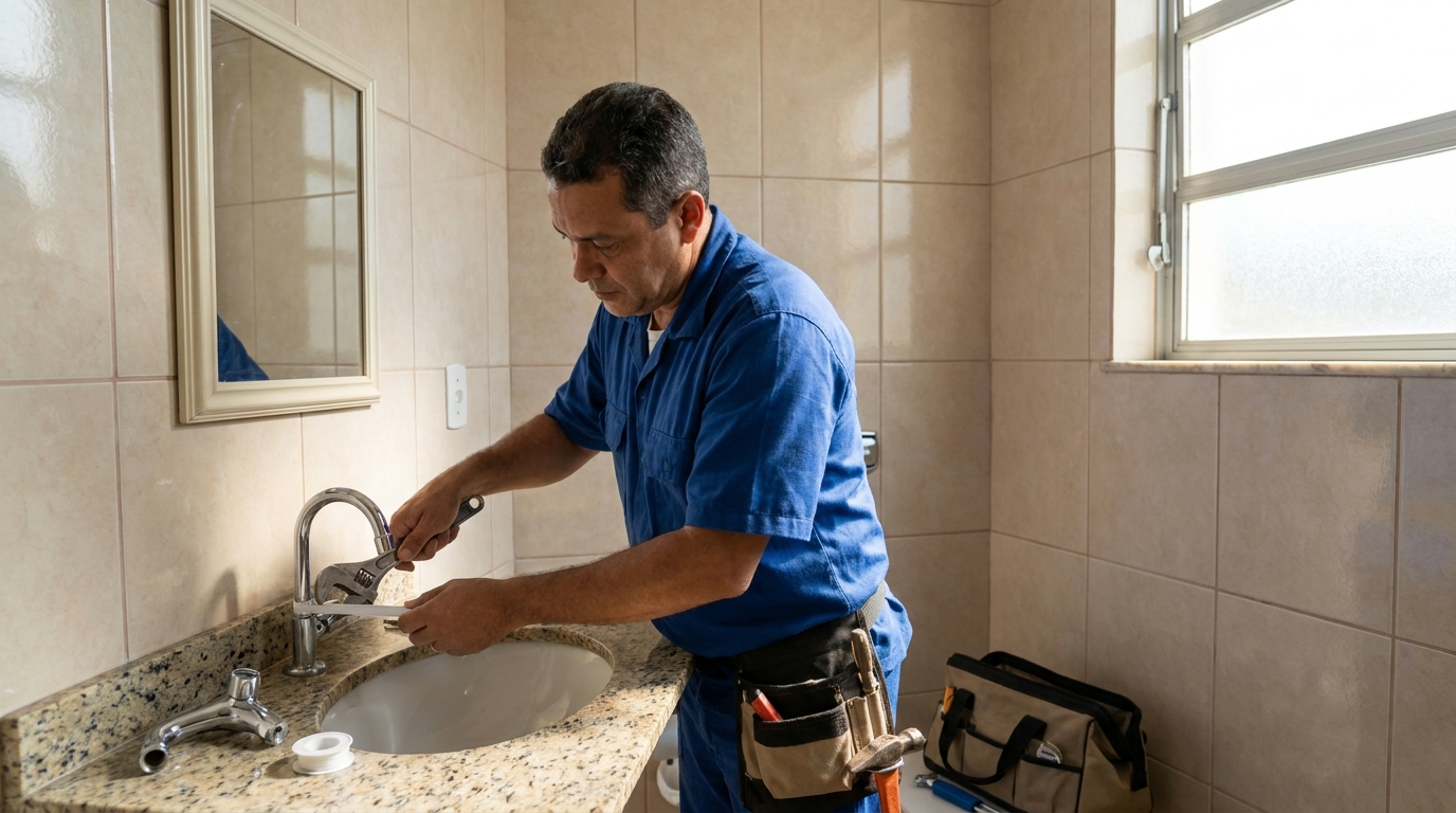 Instalação de torneira de banheiro em Osasco‑SP
